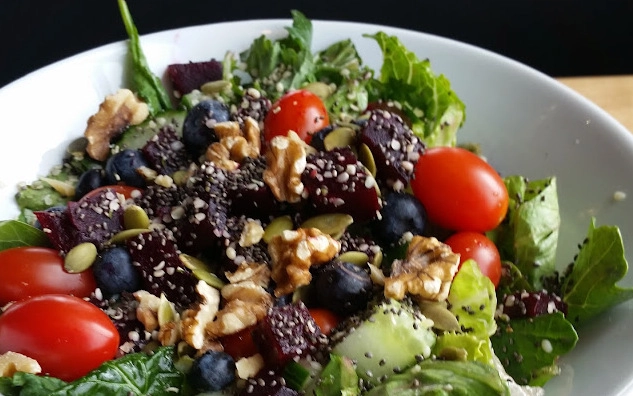 Best berry spinach salad in Airdrie, AB